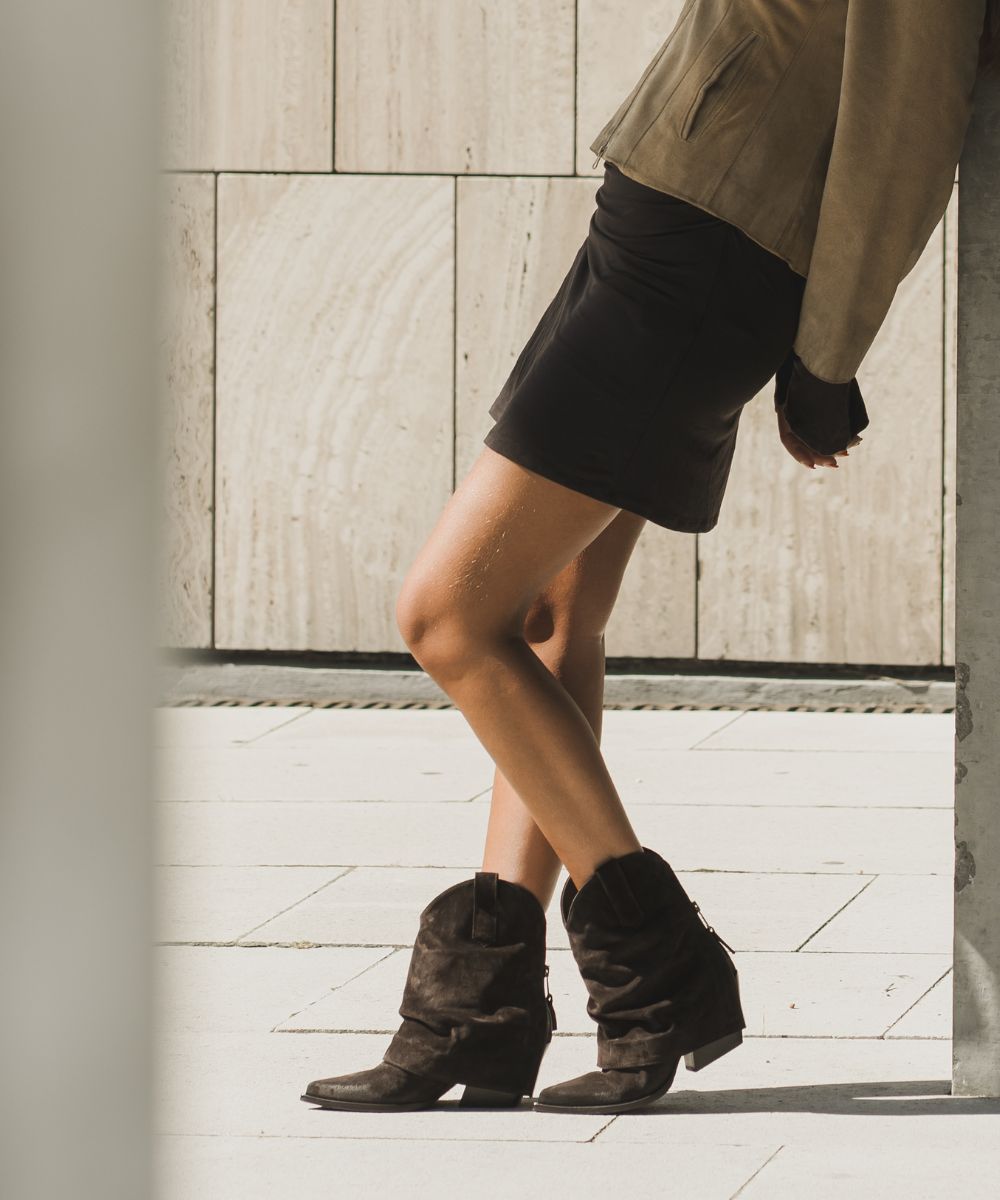 Zorro 60 boots, dark brown suede