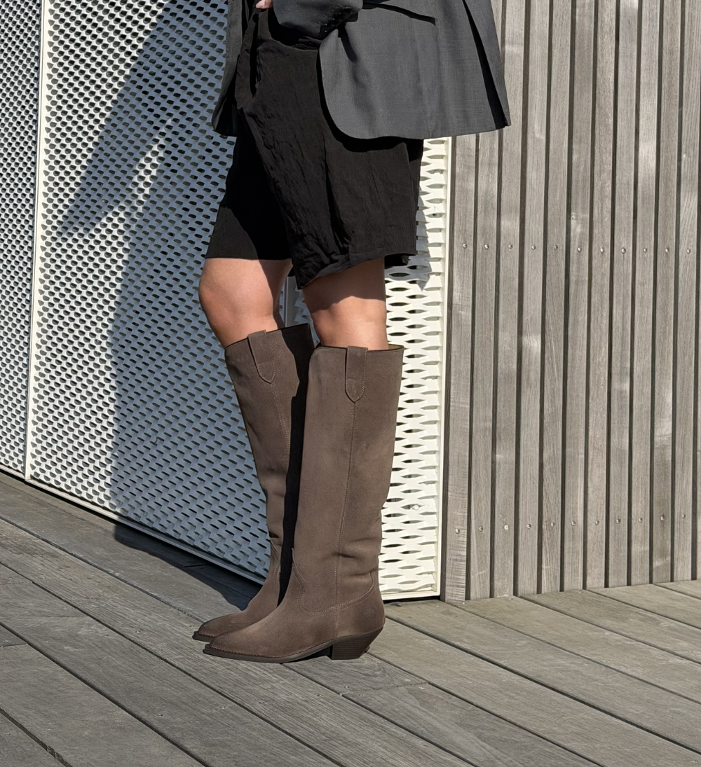 Antoinette boots, brown suede
