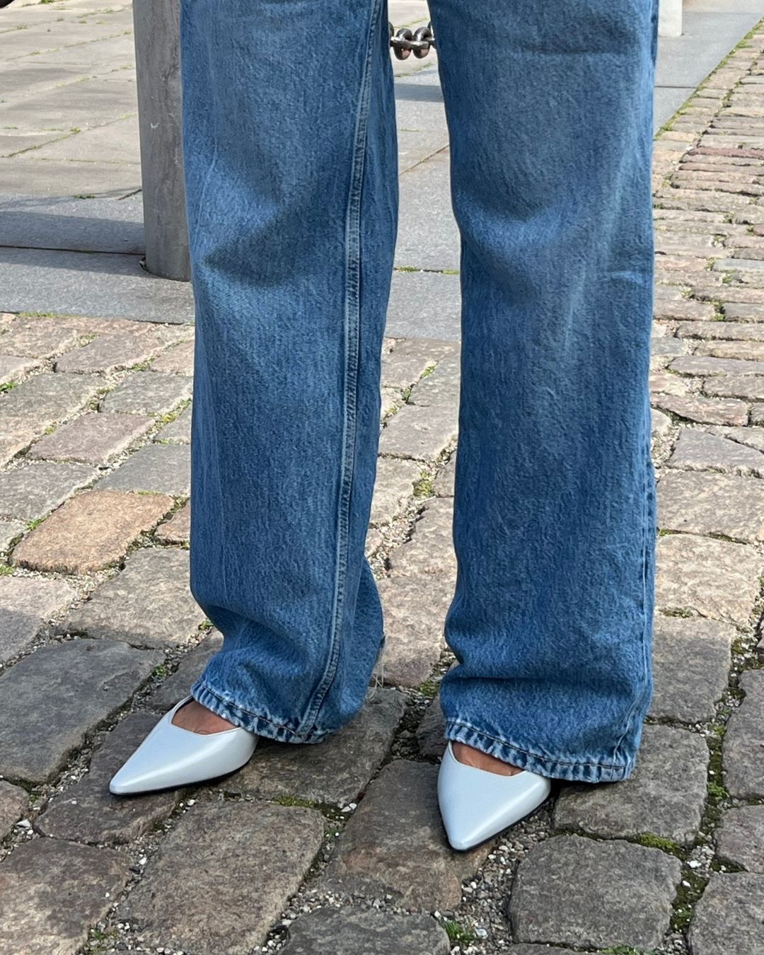 Beatrice 35 slingback stiletter, ice læder