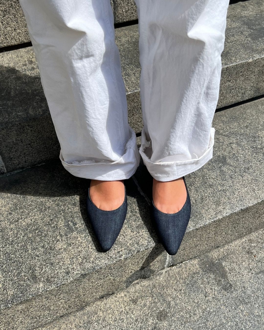 Gisela ballerinas, denim