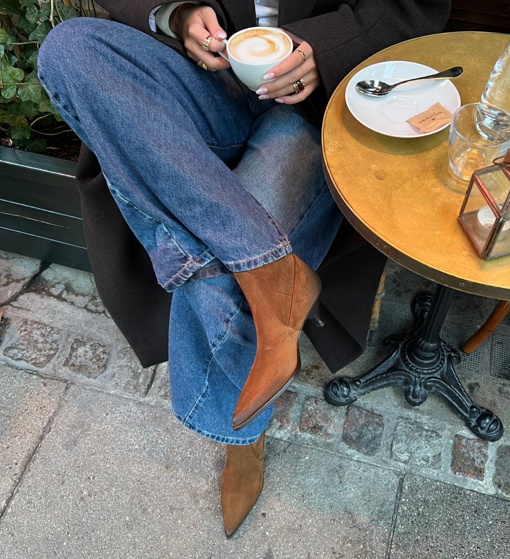 Yaz 50 støvler, brun ruskind