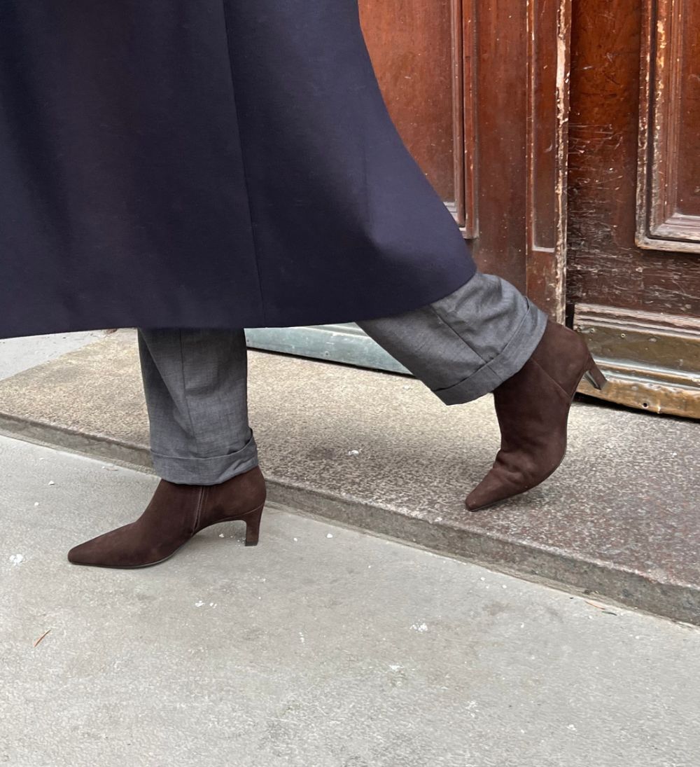 Fausta 50 støvler, mørkebrun ruskind