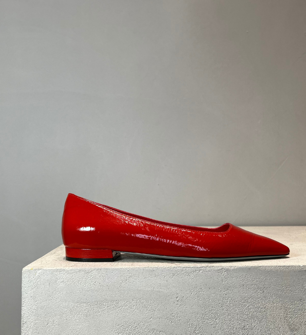 Sample, ballerina, red lacquer, size 37