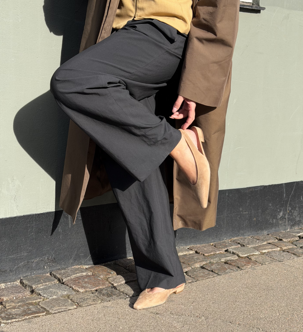 Gisella slingback ballerina, camel suede