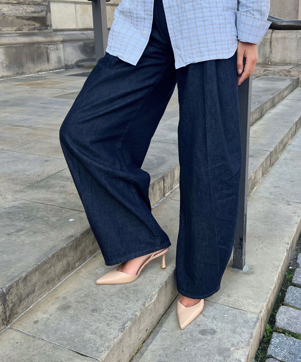 Emira 70 slingback stiletter, nude læder