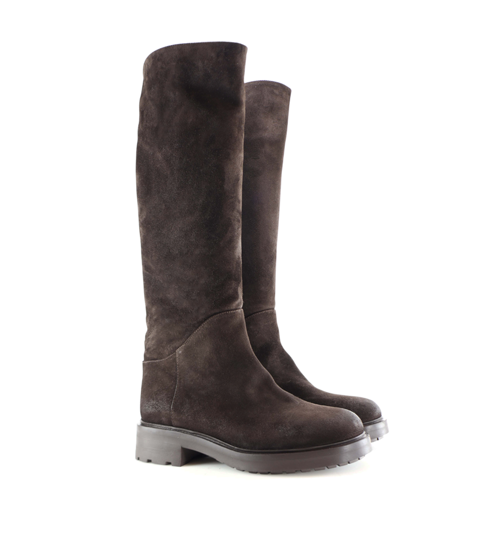 Alva II støvler, mørkebrun ruskind