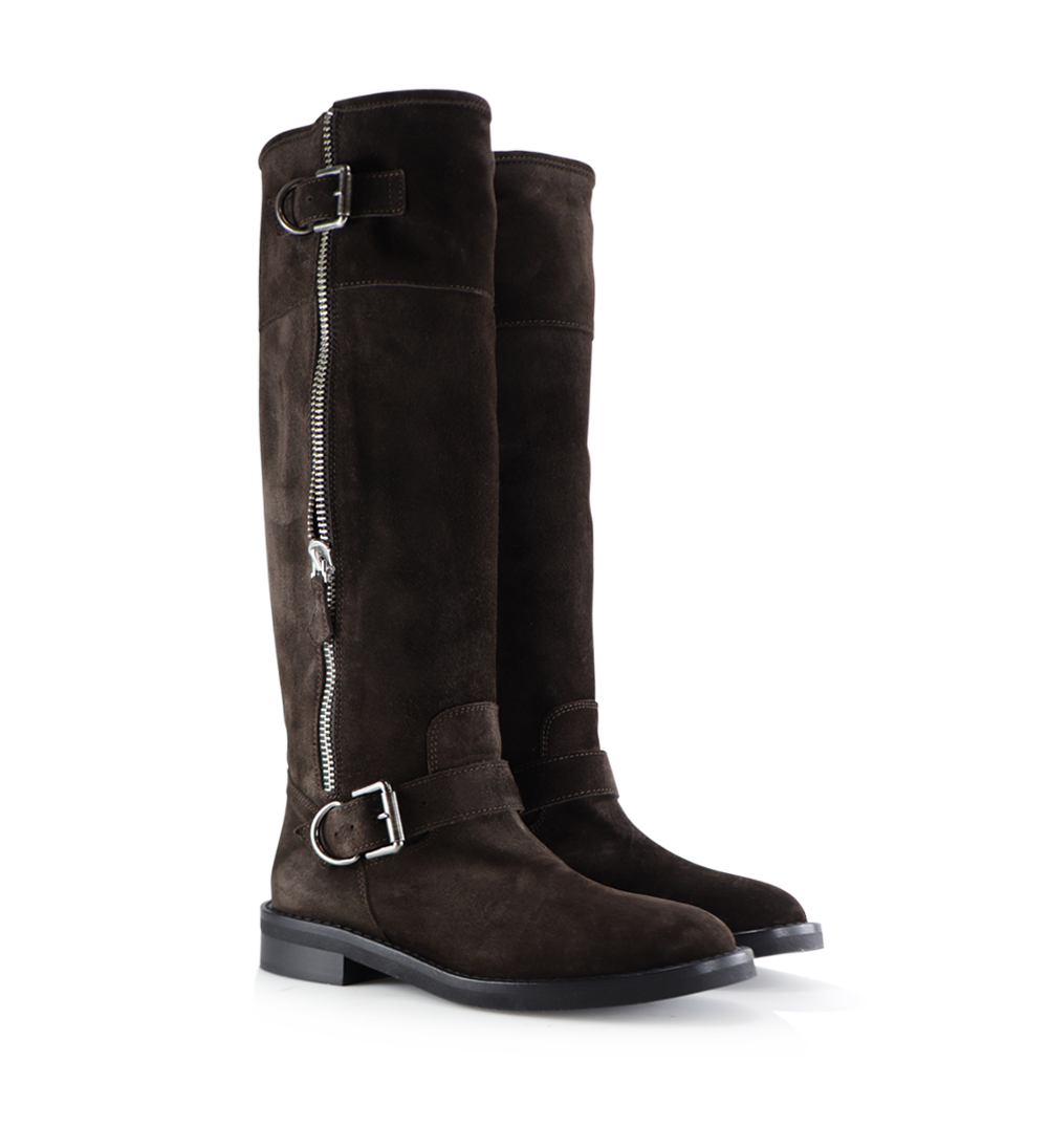 Andra støvler, Mørkebrun ruskind