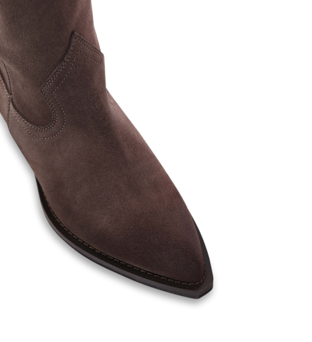 Antoinette boots, brown suede