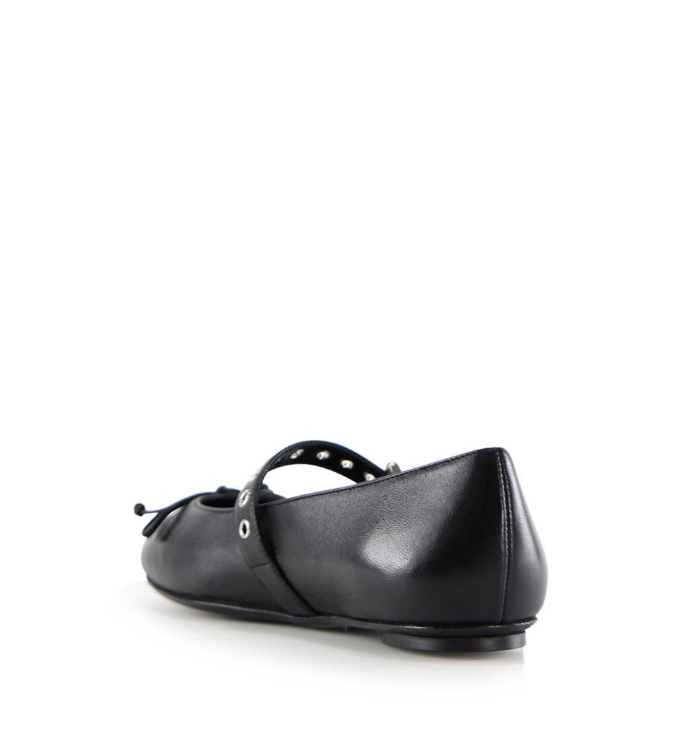 Béatrice ballerina, sort læder