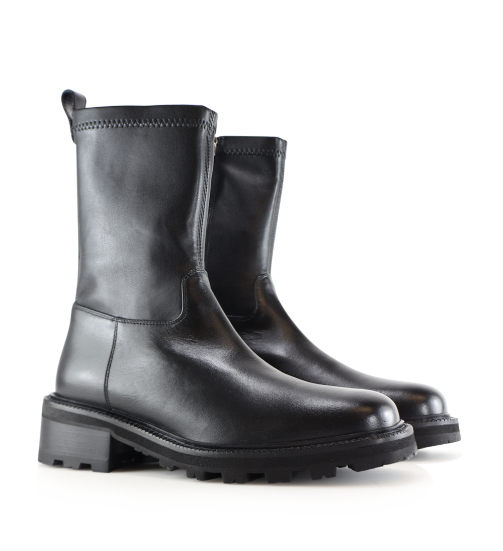 Chiara støvler, sort læder