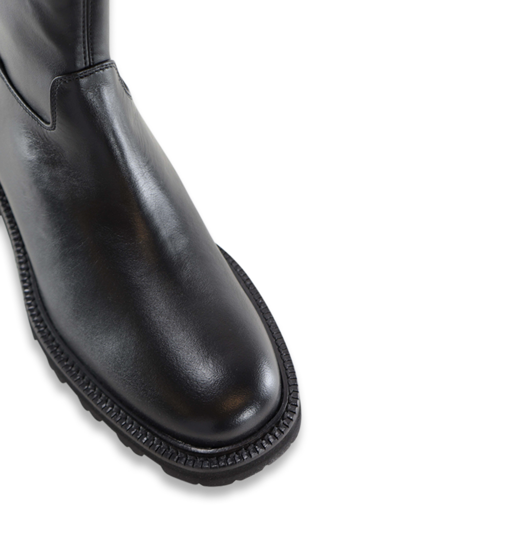 Chiara støvler, sort læder