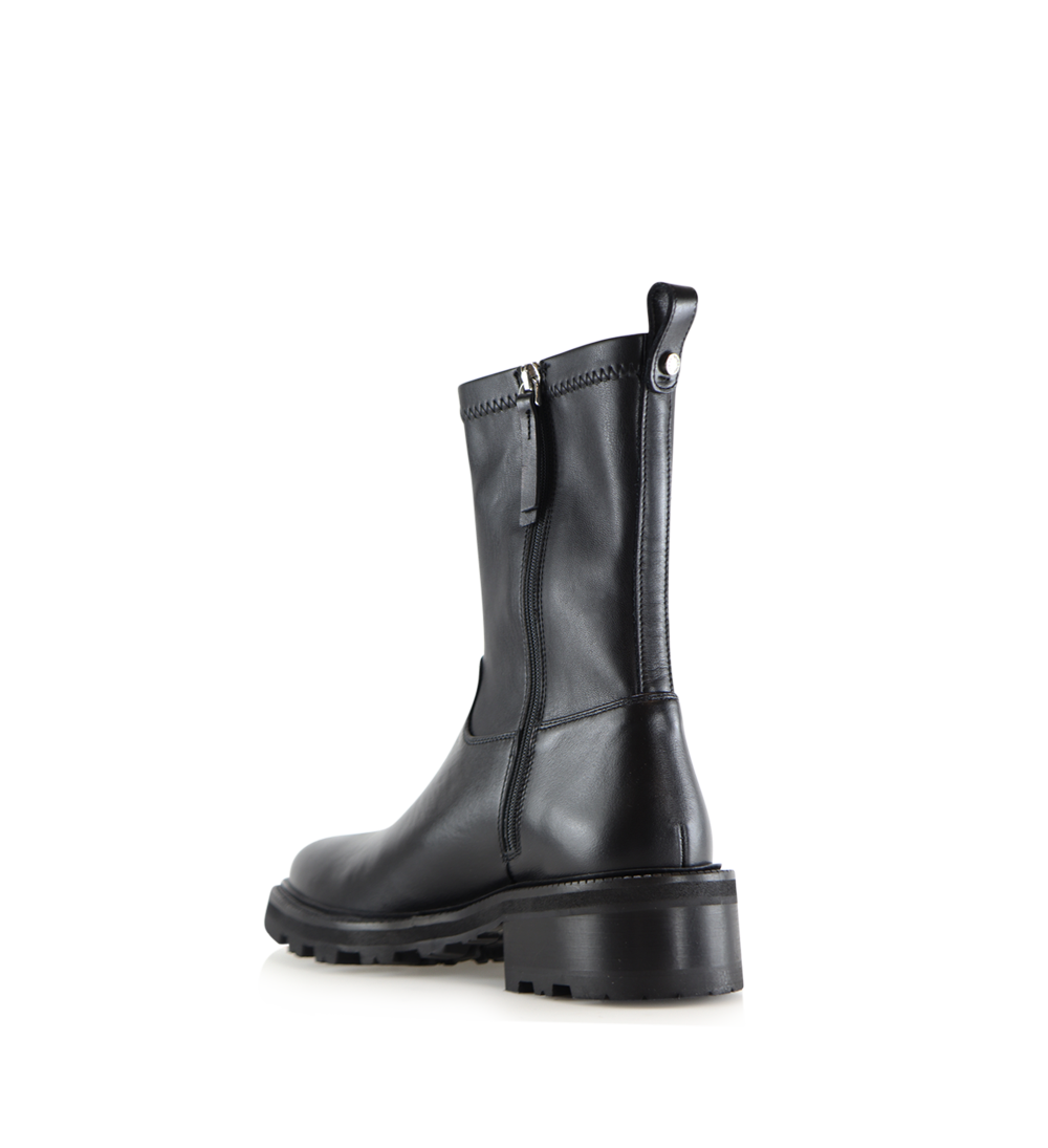 Chiara støvler, sort læder