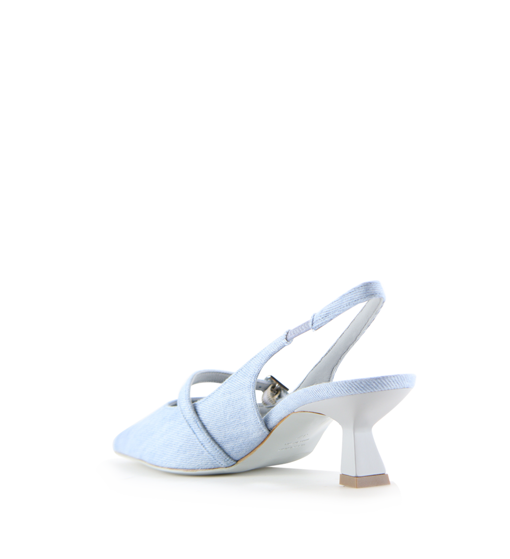 Elina 50 slingback stilettos, jeans