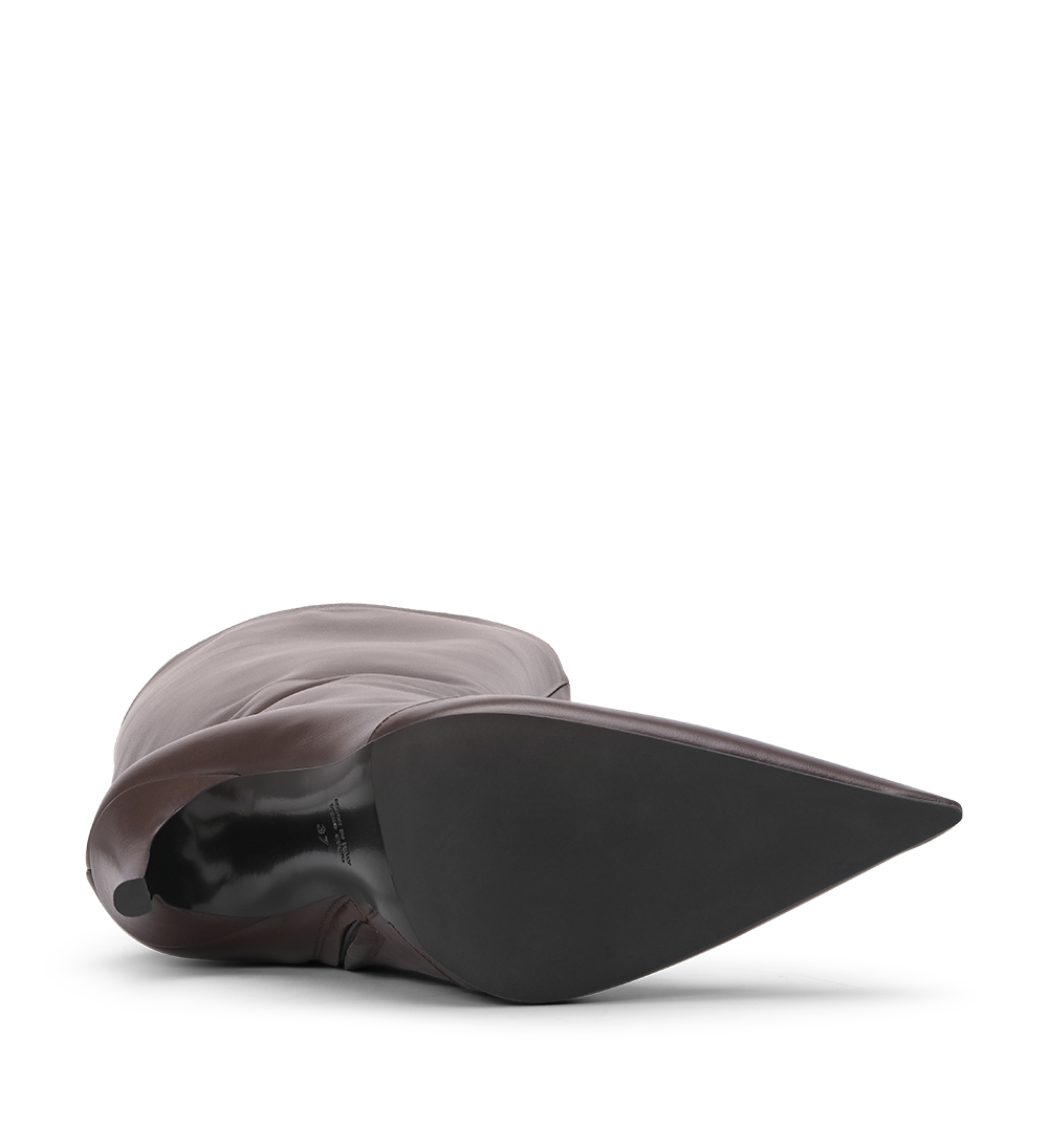 Elettra 100 støvler, mørkebrun læder