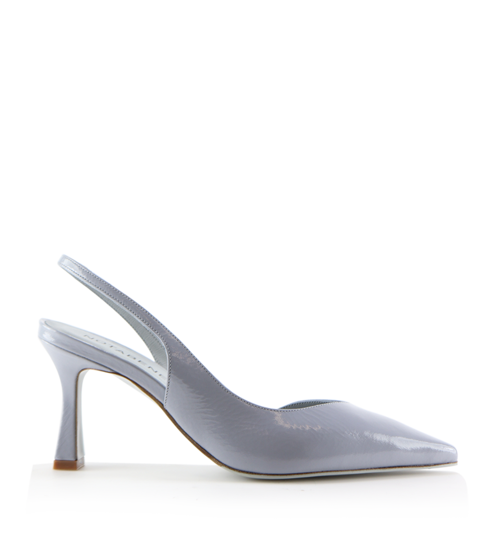 Emira 70 slingback stiletter, ice blue lak