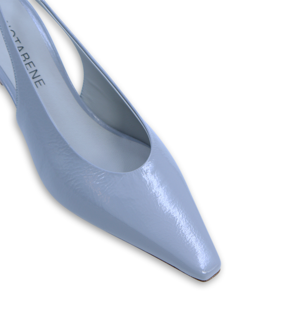 Emmely low 50 slingback stilettos, blue patent