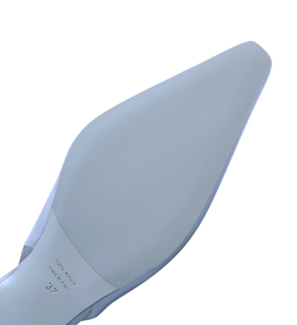 Emmely low 50 slingback stilettos, blue patent