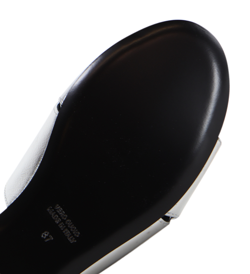 Fanny sandaler, sølv læder