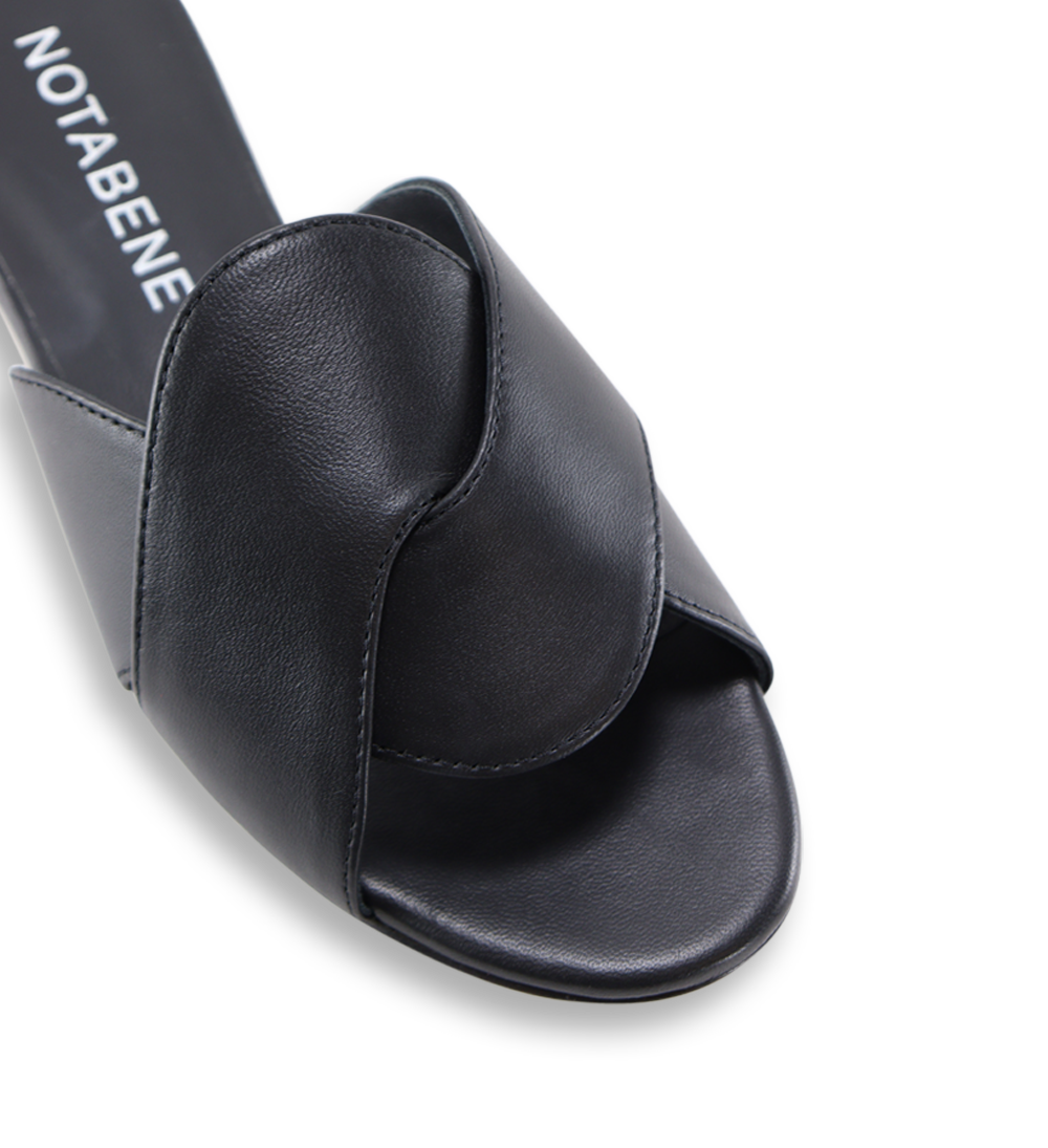 Fanny sandaler, sort læder