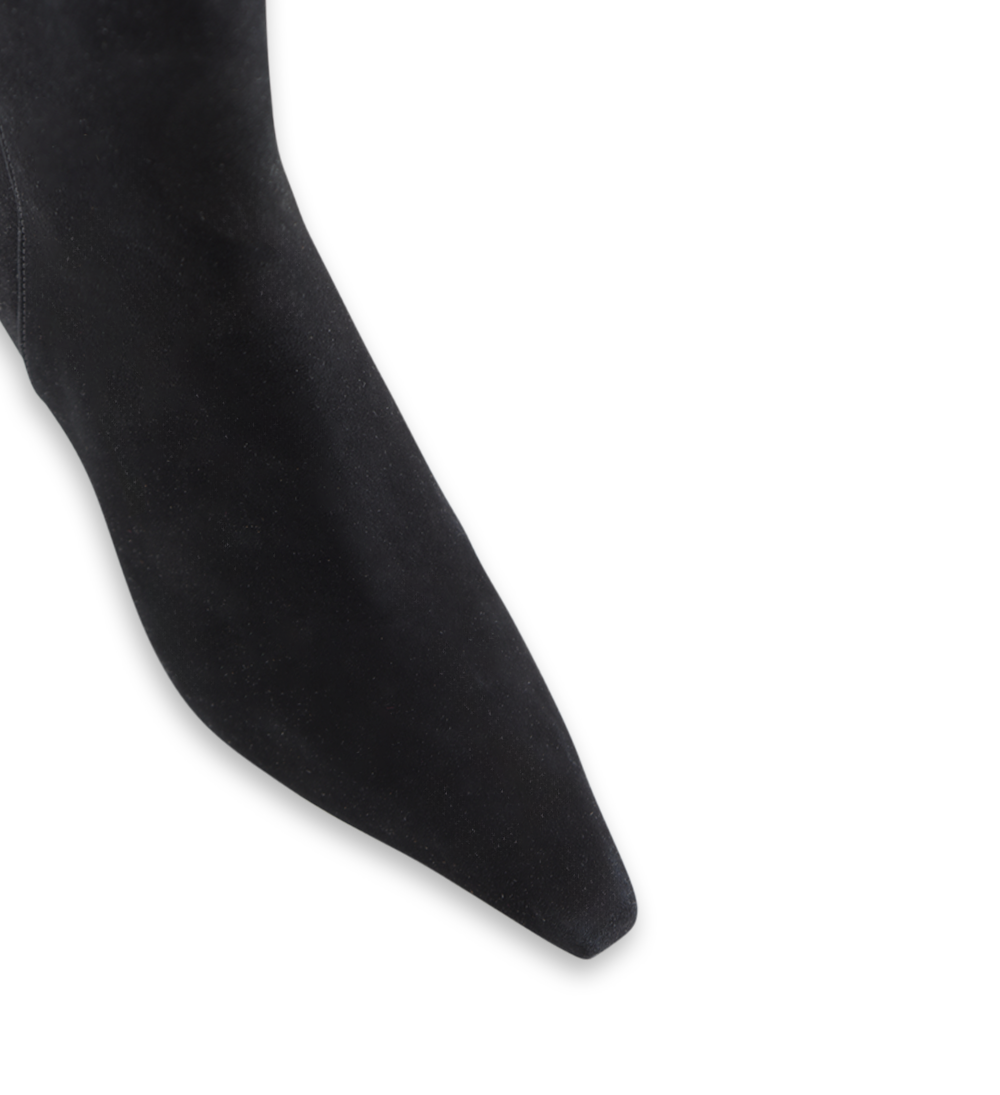 Fausta 50 støvler, sort ruskind