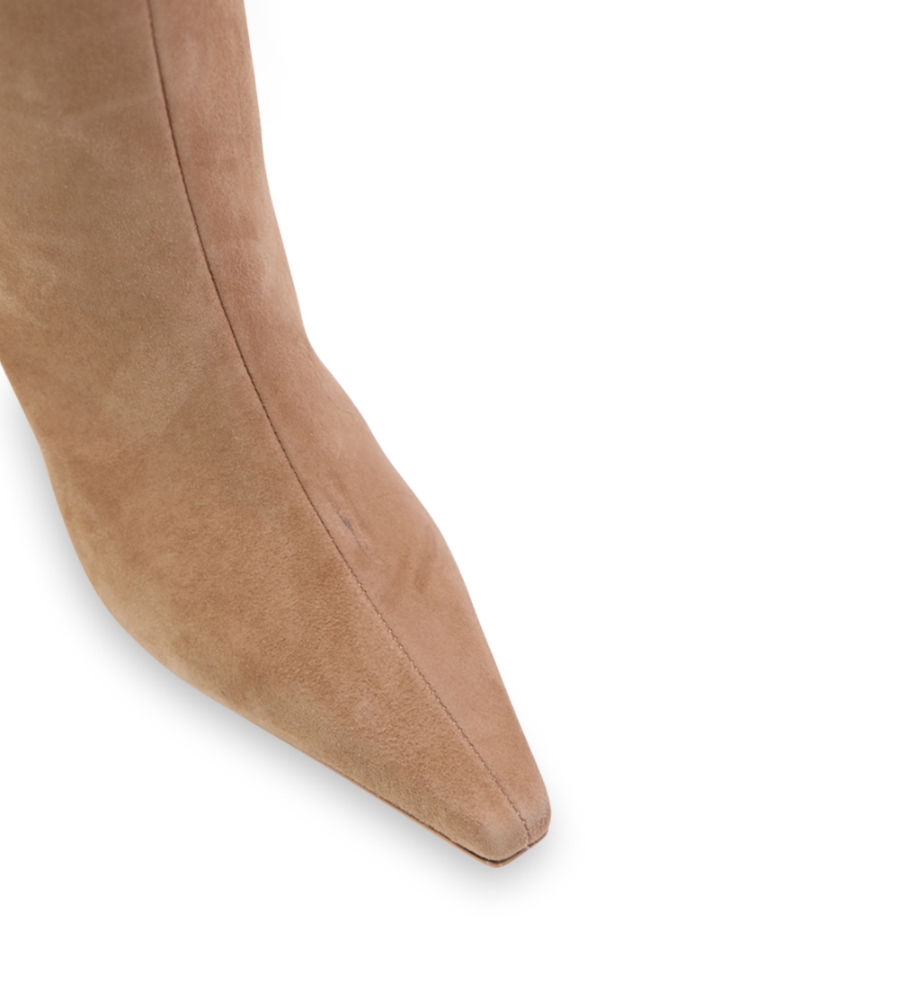 Flavia 50 støvler, camel ruskind