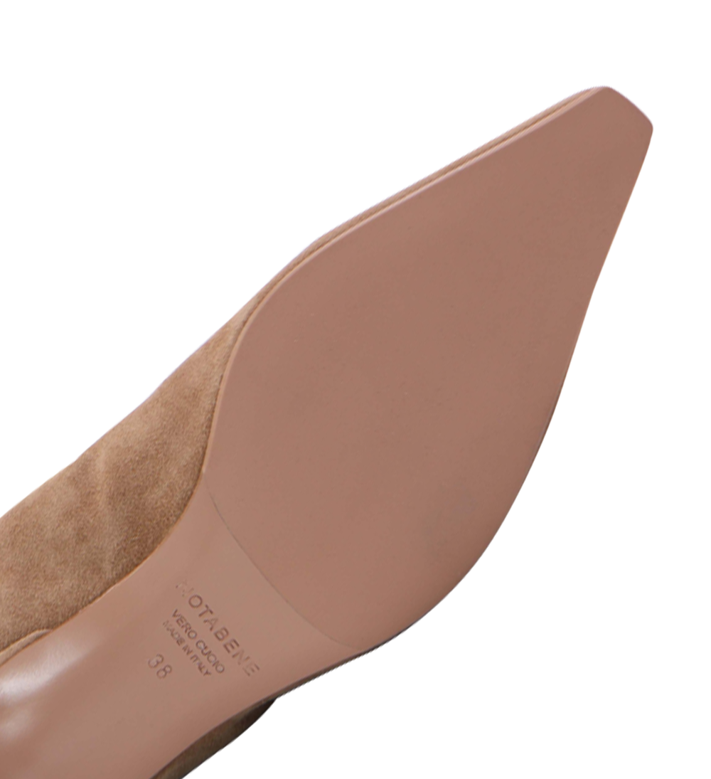 Flavia 50 støvler, camel ruskind