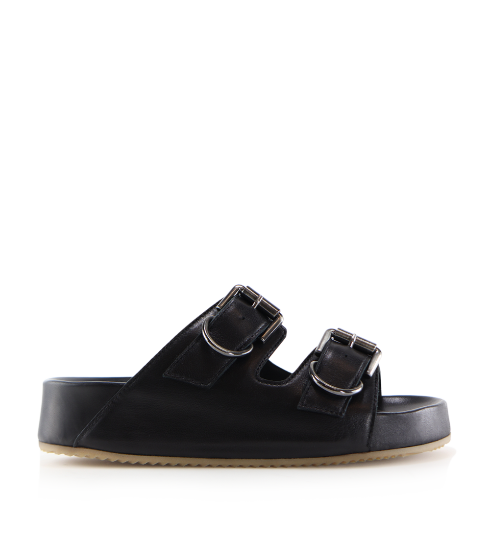 Gaïa sandaler, sort læder