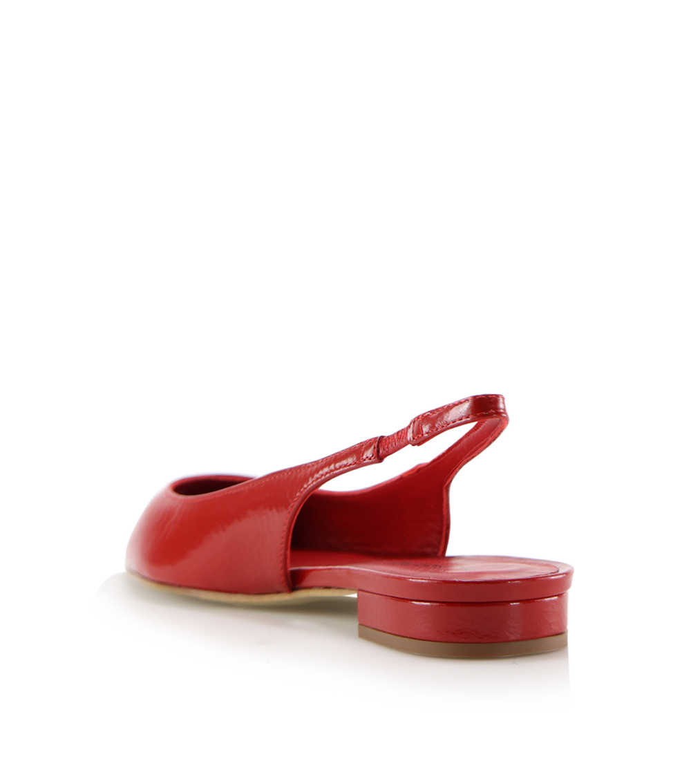 Gilda slingback, red patent leather