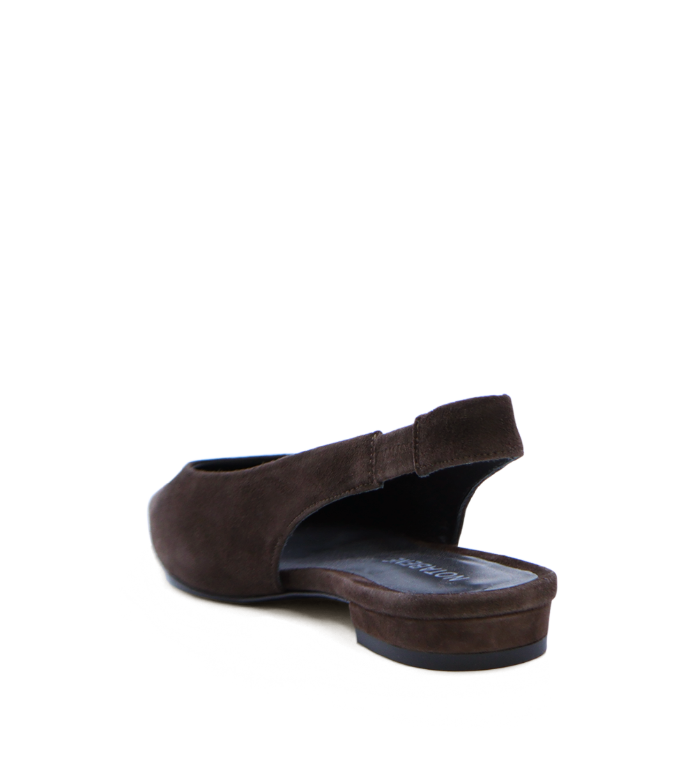Gisella slingback, dark brown suede