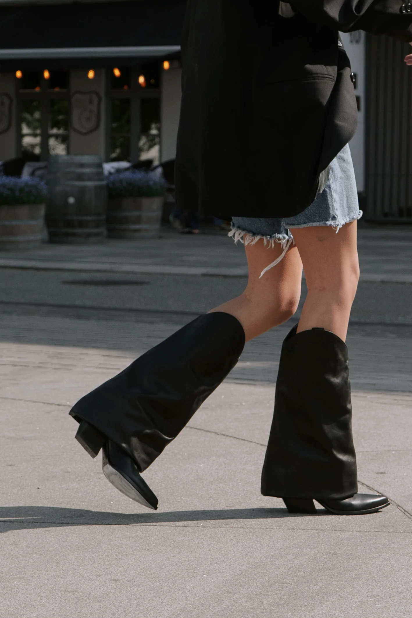 Zoé boots, black leather