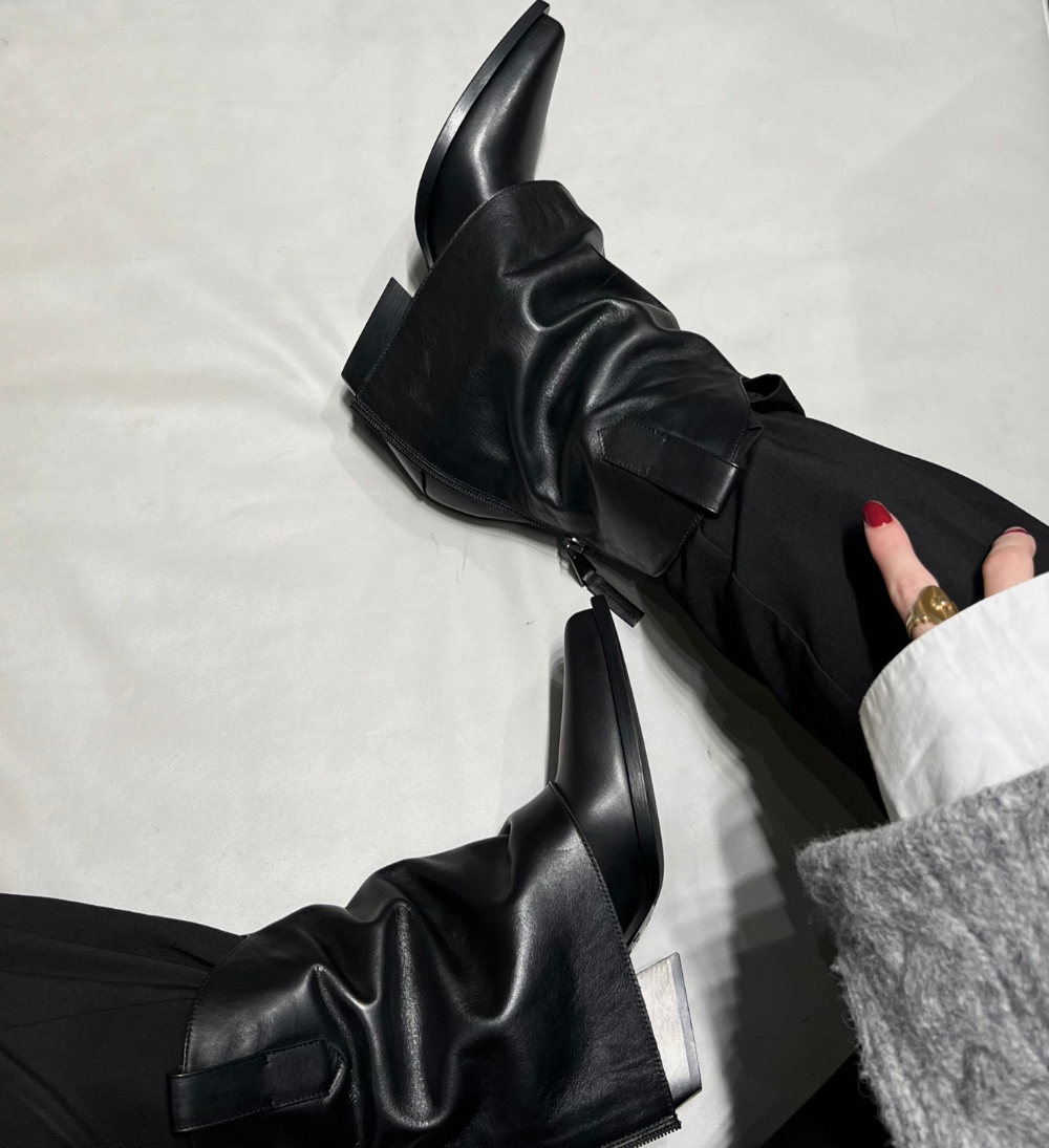 Zorro 60 støvler, sort læder