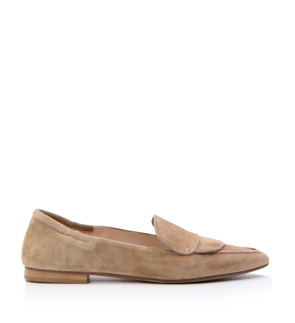 Romy II loafers, camel ruskind