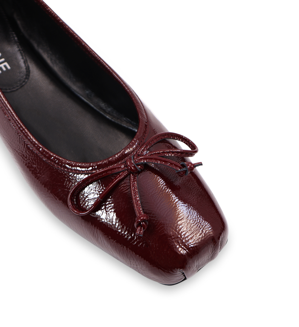 Serena ballerina, bordeaux lak