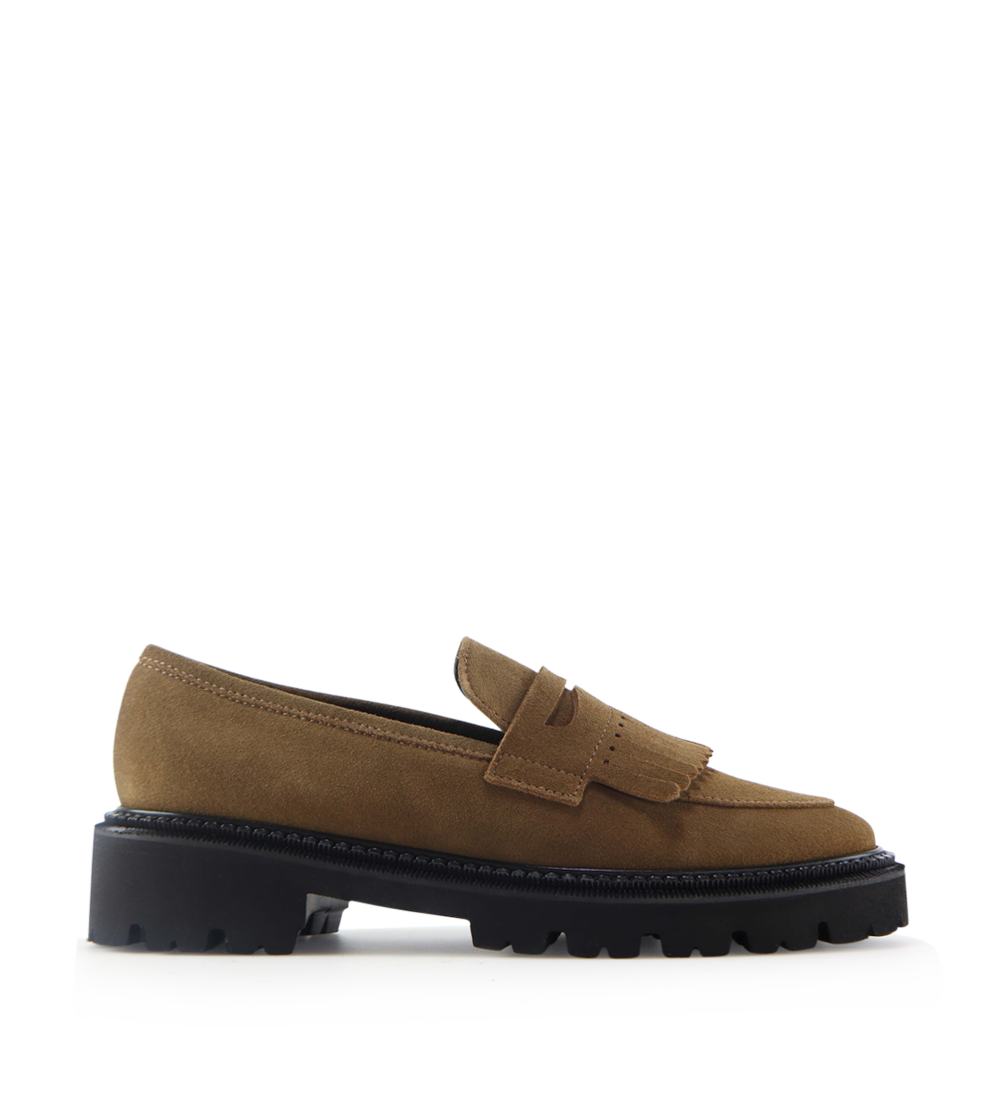 Tereza loafers, camel ruskind