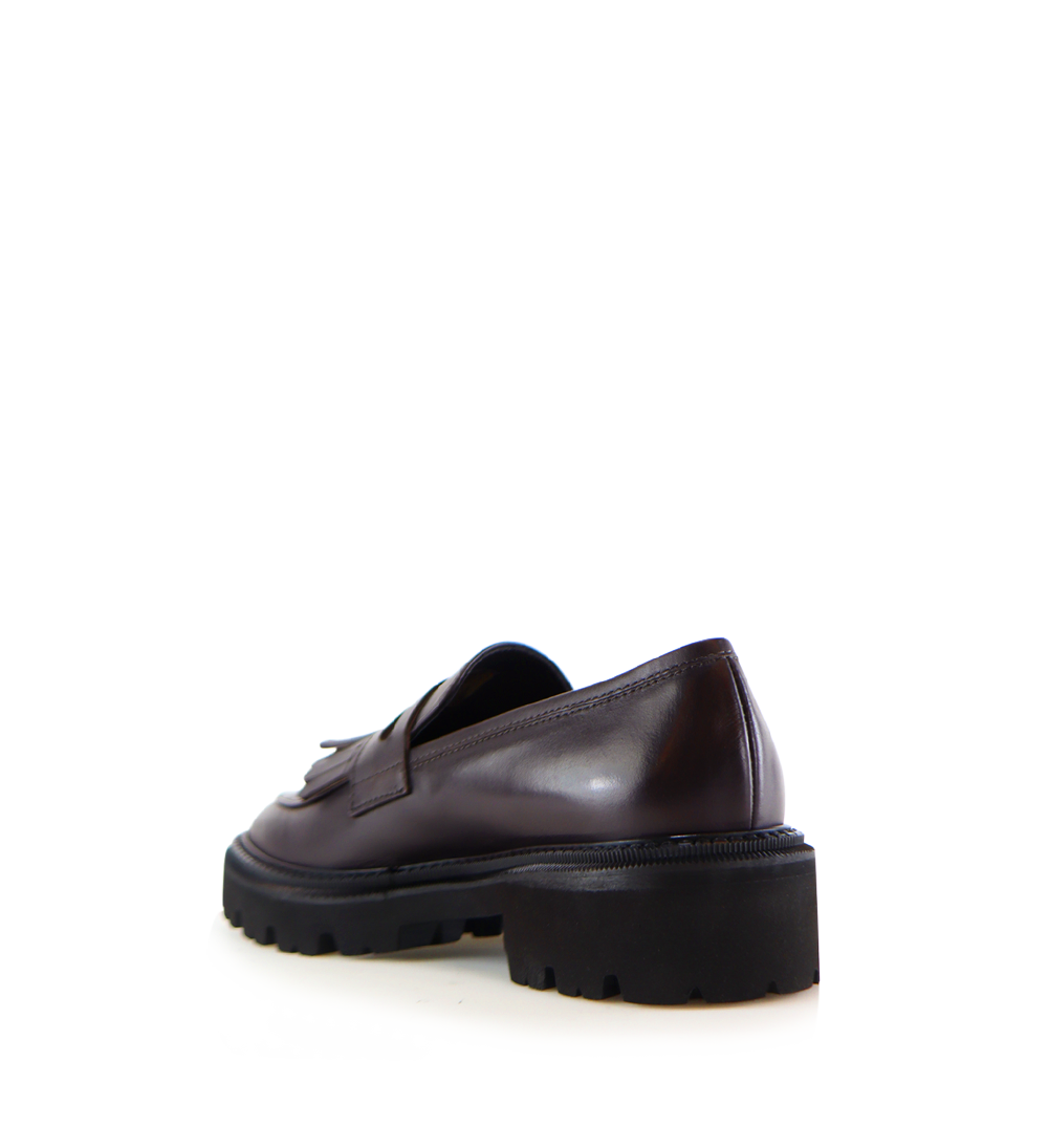 Tereza loafers, mørkebrun læder