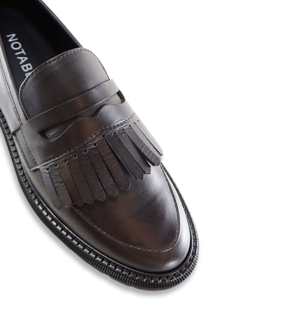 Tereza loafers, mørkebrun læder