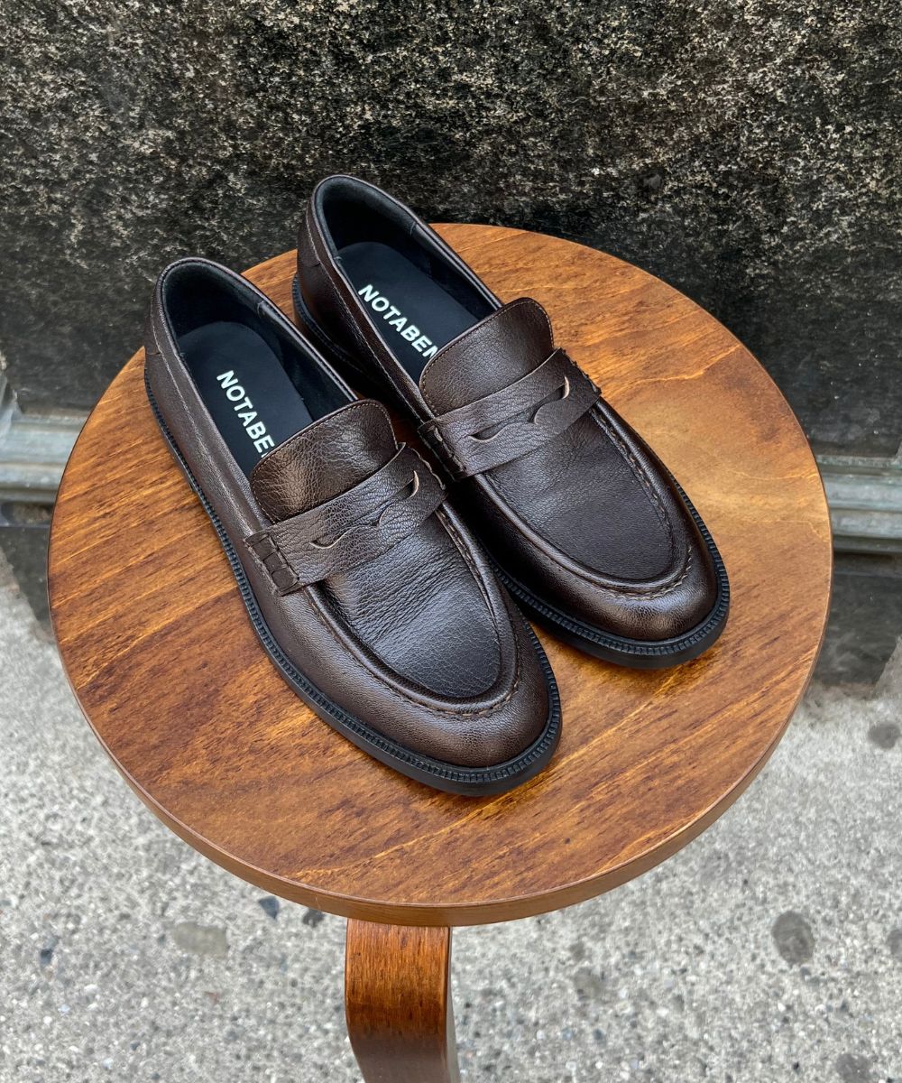 Siena loafers, mørkebrun læder
