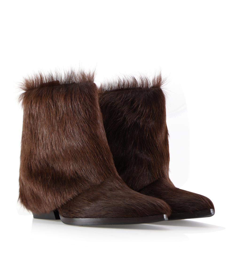 Zorro ko 60 støvler, brun ko pels