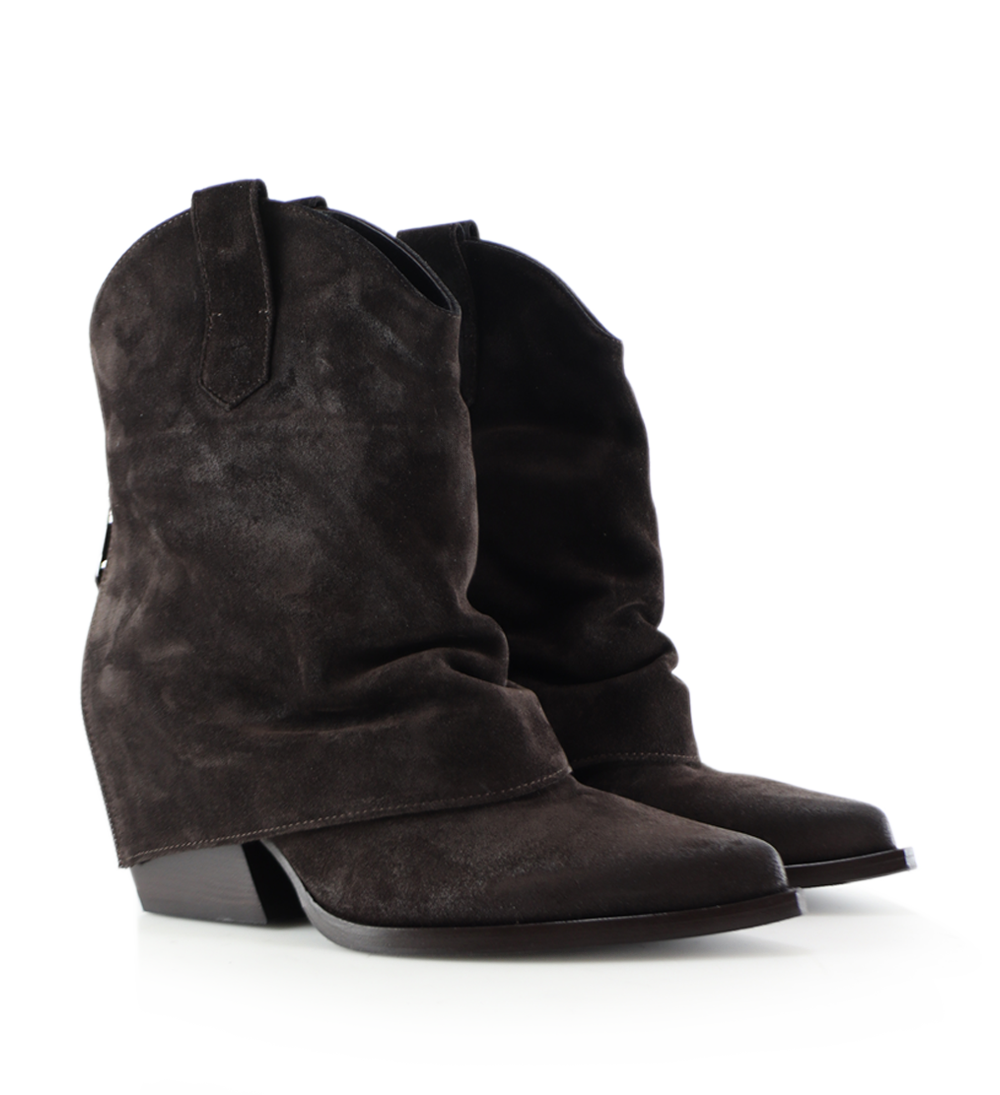 Zorro 60 boots, dark brown suede