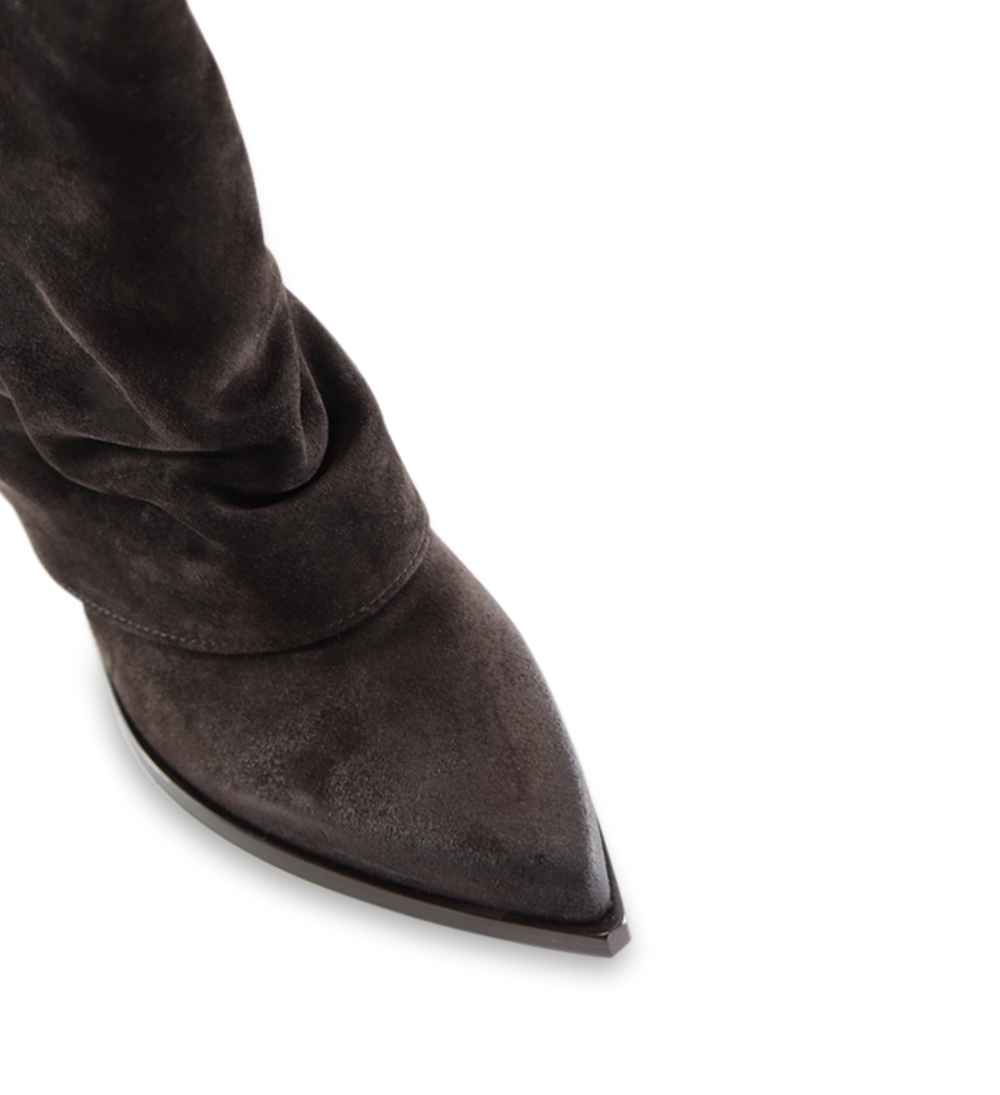 Zorro 60 boots, dark brown suede