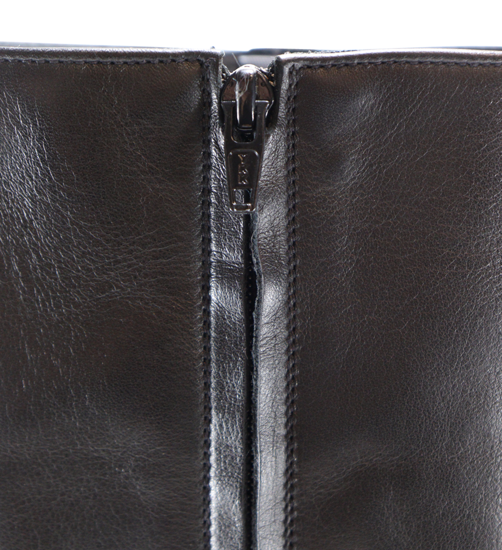 Achilla zip støvler, sort læder