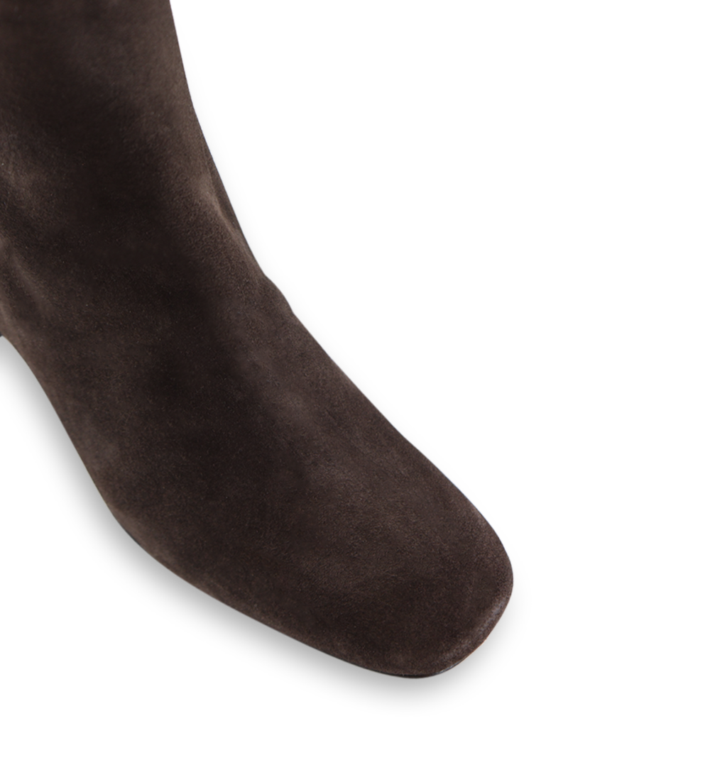 Alex 55 støvler, mørkebrun ruskind