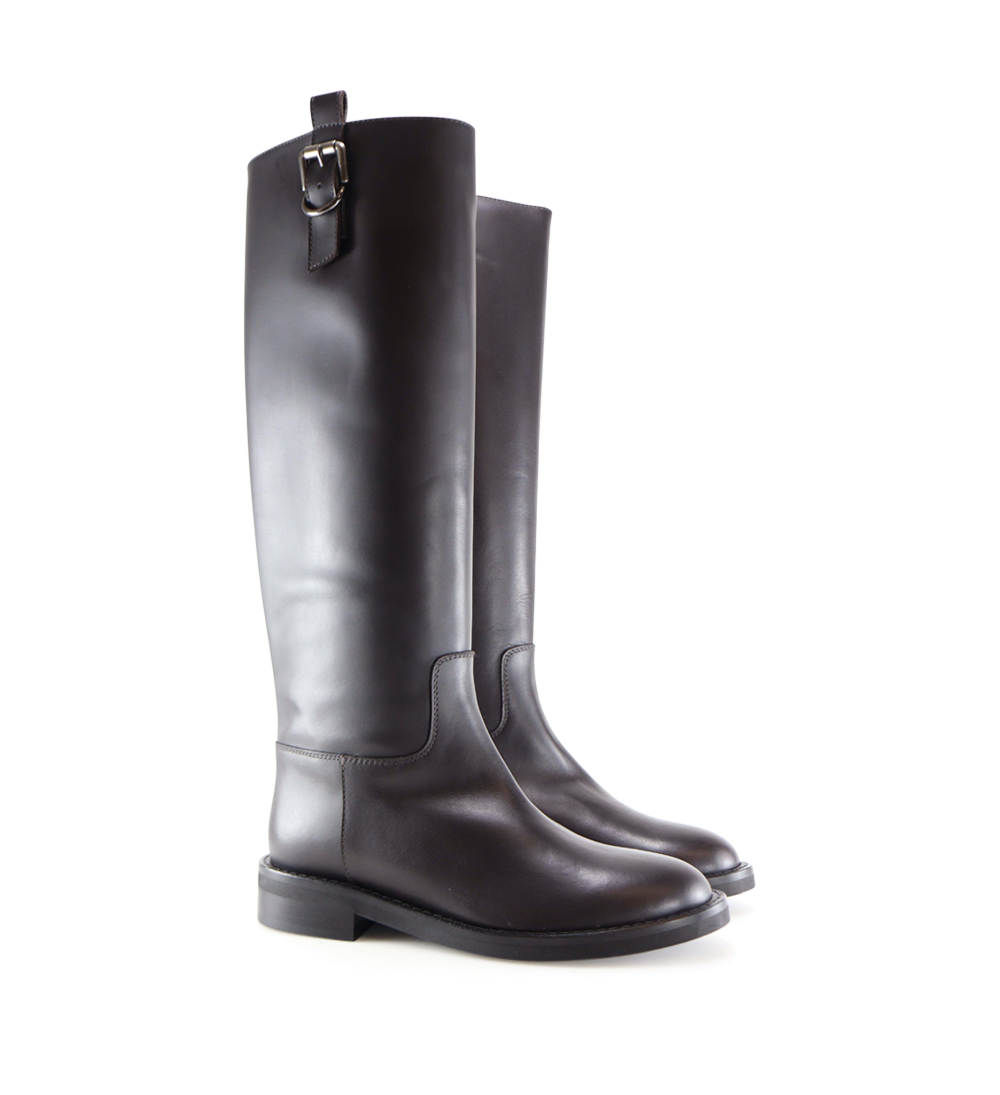 Andora støvler, mørkebrun læder