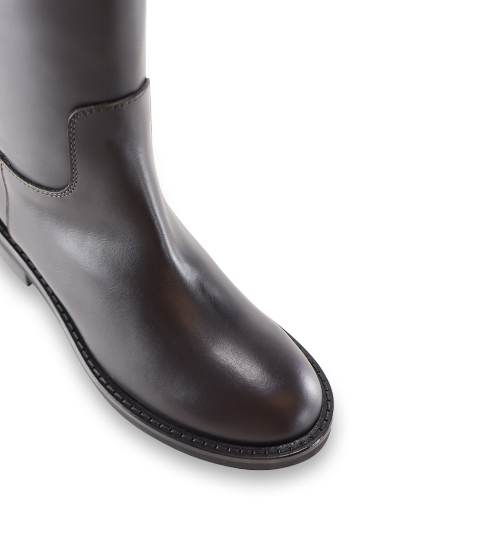 Andora støvler, mørkebrun læder