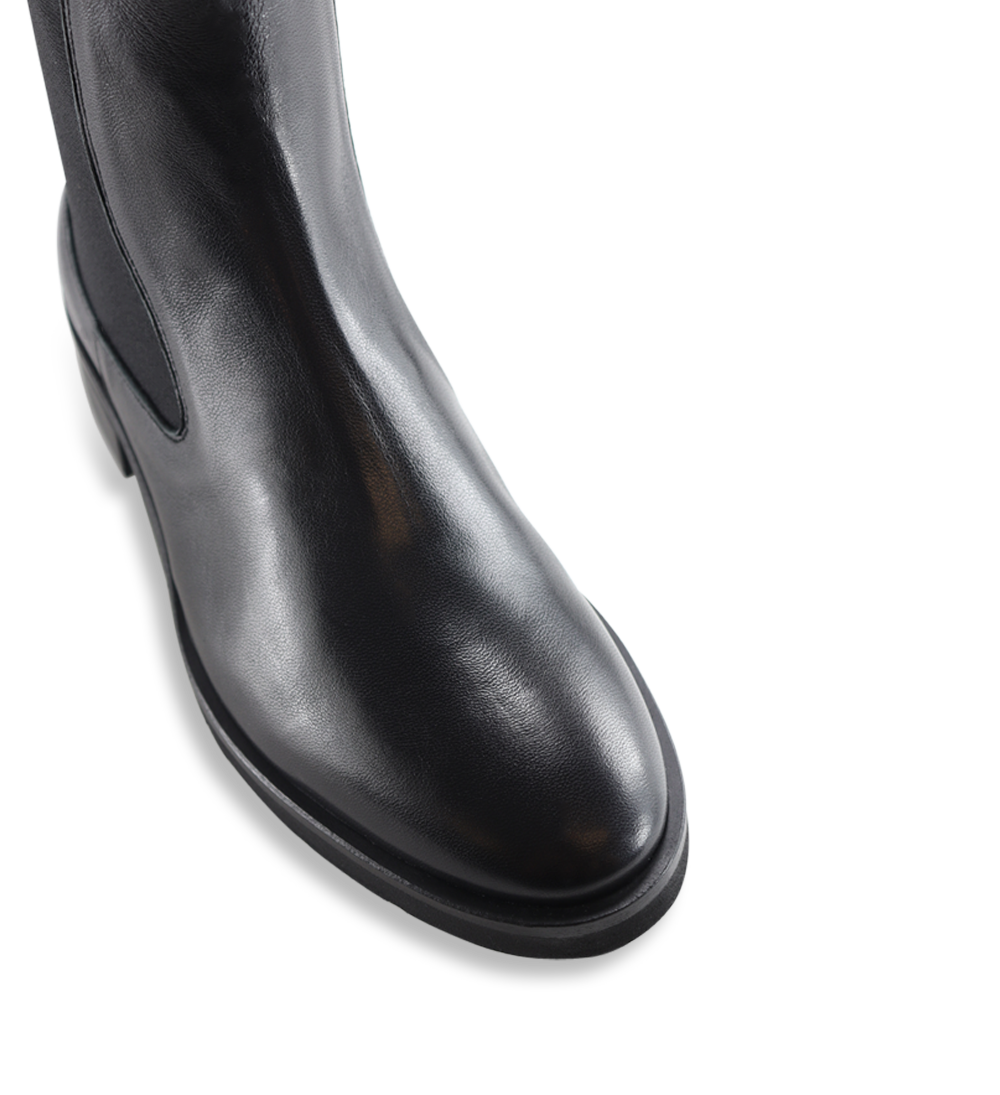 Annie chelsea støvler, sort læder