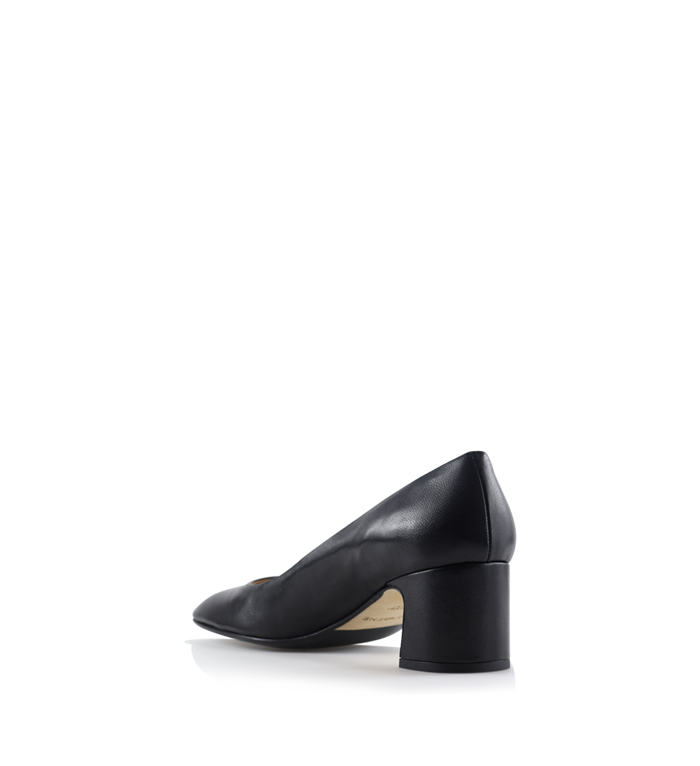 Audrey 55 pumps, sort læder