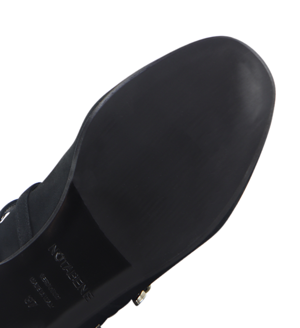 Barbette ballerina, sort ruskind