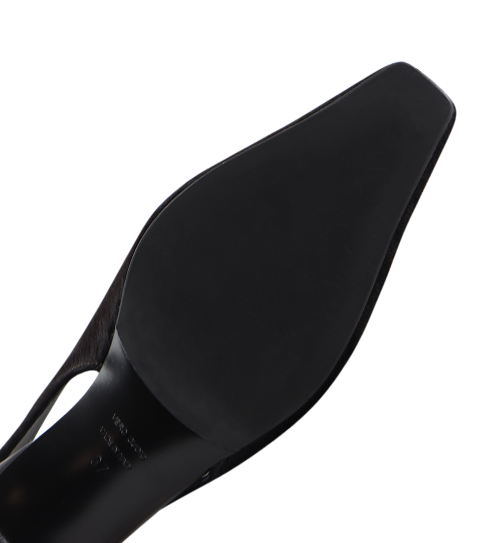 Eleonora 35 slingback stiletter, mørkebrun kopels