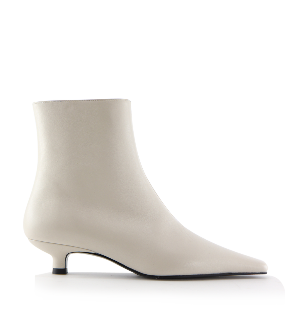 Elly 35 støvler, off-white læder