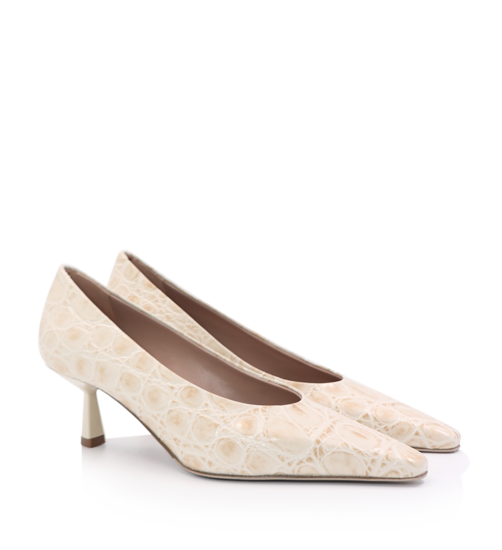 Emmy Low 50, beige croco